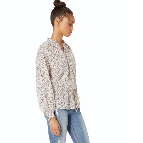 NWT JOIE Senaya Floral-Print Pink Sky Blouse - Picture 2 of 5